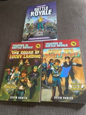 Fortnite Inspired Book Bundle - Battle Royale & Trapped In Battle Royale 4 & 5